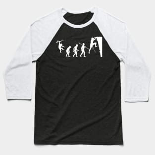 evolution of rock climbing Baseball T-Shirt